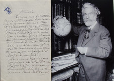 Camille Flammarion ALS 1889 Societe Astronomique de France Signed Letter picture