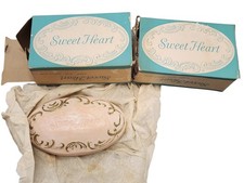 Vintage 1960s Sweet Heart Beauty Soap Manhattan Soap Co NOS - 2 PC picture