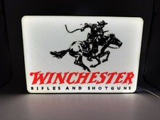 Winchester Firearms Light Up LED Neon Sign w/ USB - Rifles Shotguns Reloading picture
