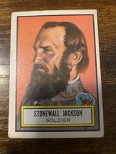 1952 Topps Look 'n See #40 Stonewall Jackson Soldier Vintage VG picture
