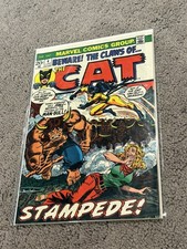 Marvel Comics The Cat #4 1973 Bronze Age The Cat Man-Bull 