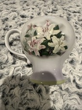 Vintage Lena Lici Hummingbird And Lillies Coffee Mug  picture