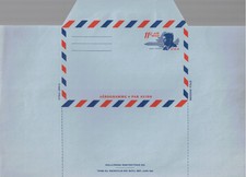 1965 President John F. Kennedy JFK 11 cent Air Mail letter sheet Scott UC38 picture