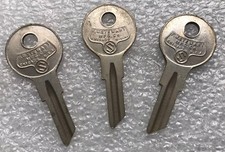 VINTAGE F.W. STEWART MFG CO. CHICAGO USA  KEY Blanks # 173C (1098GM)    SET OF 3 picture