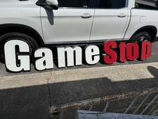 Authentic 12Ft ? Retired GameStop Sign 8pc Retail Store Display picture