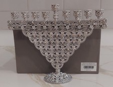 Olivia Riegel Crystal Sinclair Menorah, CH1715, BRAND NEW picture