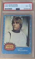 1977 Topps Star Wars #1 Luke Skywalker PSA 4 picture