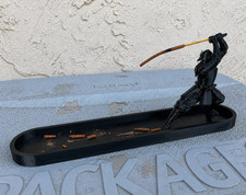 Samurai Incense Stick Holder & Burner with Tray for Buddhism Home Use picture