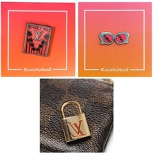 ⚡RARE⚡ PINTRILL x LOUIS VUITTON Set Of 3 Louis Vuitton Pins *NEW & AUTHENTIC* picture