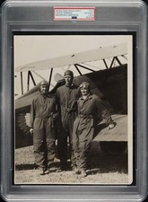 1928 Charles Lindbergh Photo PSA Type I –Nat’l Air Races w/ Cornelius & Woodring picture