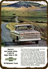 1966 CHEVROLET FLEETSIDE Pickup Truck @ DILLON MONTANA Vintage-Look METAL SIGN picture