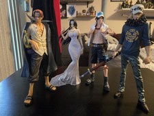 Price Drop 24 HRS -  One Piece Banpresto Statue Lot - Shanks - Boa - Law - Ace picture