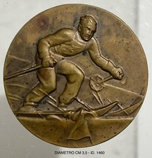 FEDERAZIONE ITALIANA SPORT INVERNALI FISI MEDAGLIA CAMPIONATI LIGURI A.XVI° 1938 picture