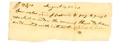Antique Handwritten promissory note 1825 Signed Ephraim C. Lace picture
