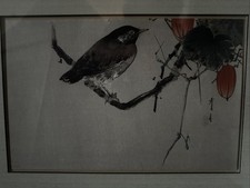 Vintage Chinese Watercolor Ukiyo E School Reproduction  picture