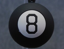 Mattel NEW * Magic 8 Ball Clip * Blind Bag Anniversary Key Chain Monogram picture