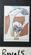 2026 Topps Chrome Star Wars Galaxy 'Get Atom' 1/1 Sketch Card Gold Foul Moudama picture