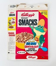 Vintage 1974 Kellogg's Sugar Smacks Cereal Box Glow Cartoon Iron-on Patch picture