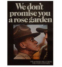 Marines Recruitment Poster PHOTO USMC Marine Corps Recruiting NO ROSES picture