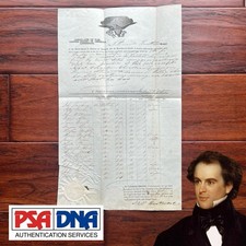 NATHANIEL HAWTHORNE Autograph Consul SHIP'S DESERTERS Doc SIGNED Liverpool * PSA picture