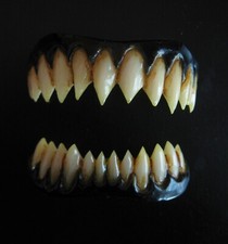 Black Costume Teeth Pennywise Appliance Veneer Dental Distortions 2.0 FX Fangs picture
