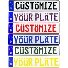 Custom European German License Plate - Customize Your Plate picture