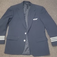 Mesa Airlines Pilot Jacket with Wings Official Pin Badge Excellent Condition picture