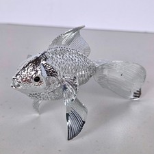 Christofle France Silver Plated Lumiere Goldfish Figurine Ornament 2.5x4