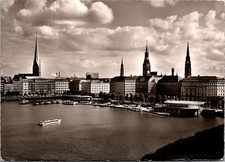 Hamburg West Germany Stamp Real Photo RPPC Postcard picture