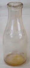 Illiana Dairy Co. Vintage Quart Round Glass Milk Bottle picture