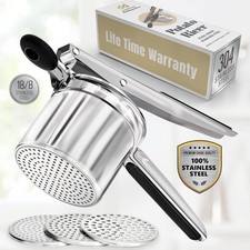 Large 15Oz Potato Ricer for Mashed Potatoes, Stainless Steel picture