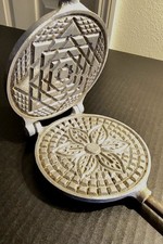 Vintage Vitantonio No. 4 Stovetop Manual Pizzelle / Waffle Cookie Maker Made  US picture