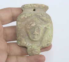 RARE ANCIENT EGYPTIAN ANTIQUE Queen Nefertari Face Statue Limestone (BS) picture