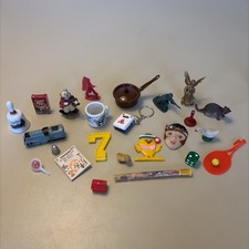 Miniature Trinket Items For Trinket Shelf  Lot Toys Game 25 Pieces Vintage Tiny picture
