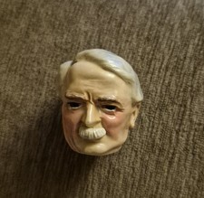 Vintage Mark Twain Plastic Novelty Tape Measure Retractable Mustache STILL WORKS picture