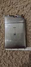 ​Vintage Evans Cigarette Case with Built-In Lighter Art Deco Monogrammed B W J picture