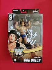 Ace Cowboy Bob Orton Signed Wwe Elite Legends Figure Autograph Auto Toy Card HOF picture