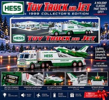 2010 Hess Toy Truck & Jet Original Box Lights Sounds Launch Ramp Collectible picture