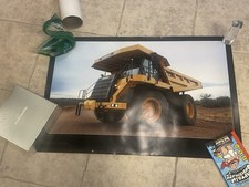 Vtg 2008 Event Display  CAT CATERPILLAR Poster 777 off-highway Dump Truck 25x38” picture