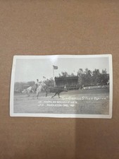 1911 RPPC Tom Grimes Steer Roping Pendleton Round-Up Oregon Rodeo Postcard picture