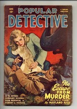 Popular Detective Pulp Nov 1947 Vol. 33 #3 GD- 1.8 picture