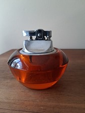 Vintage Viking Glass Orange Orb Table Lighter approx. 3