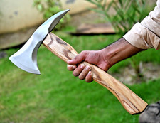 CUSTOM HANDMADE CARBON STEEL TOMAHAWK HATCHET AXE  INTEGRAL Spike Head 873 picture