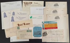 HOTELS - Lot of American +2 Canadian Stationery Blotters Envelopes 1894-1950s picture