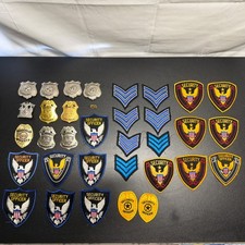 Large Lot Of Security Officer Badges & Patches picture