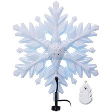 Hallmark Stunning Snowflake Christmas Tree Topper Light and Sound picture