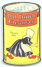 1920s OLD DUTCH CLEANSER ADVERTISING UNUSED STICKER Z7399 picture