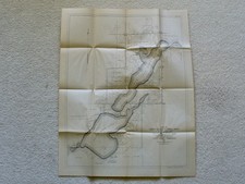 1916 Folded Map of North and South Twin Lakes, Calhoun County, Iowa, 24 x 19 picture
