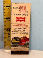 Frisco Railway 5000 Miles of Track in 8 States Billboard Matchbook picture