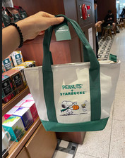 2026 Starbucks x Peanuts Snoopy Tote Bag Limited Edition Authentic New Cute picture
